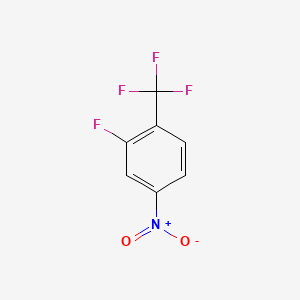 2-Fluoro-4-nitro-1-(trifluoromethyl)benzene chemical structure (CAS 69411-67-2)
