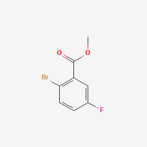 Methyl 2-bromo-5-fluorobenzoate chemical structure (CAS 6942-39-8)