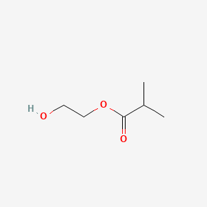 2-Hydroxyethyl 2-methylpropanoate chemical structure (CAS 6942-58-1)