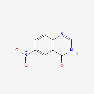 6-Nitroquinazolin-4(3H)-one chemical structure (CAS 6943-17-5)