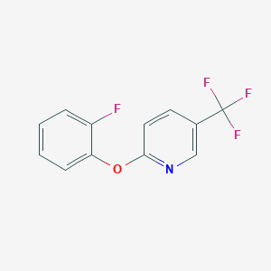 2-(2-Fluorophenoxy)-5-(trifluoromethyl)pyridine chemical structure (CAS 694447-35-3)