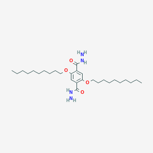 2,5-Bis(decyloxy)terephthalohydrazide chemical structure (CAS 694472-71-4)