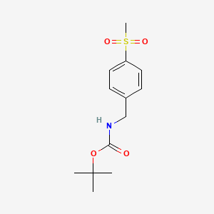 tert-Butyl (4-(methylsulfonyl)benzyl)carbamate chemical structure (CAS 694480-96-1)