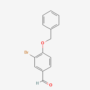 4-(Benzyloxy)-3-bromobenzaldehyde chemical structure (CAS 69455-12-5)