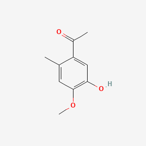 1-(5-Hydroxy-4-methoxy-2-methylphenyl)ethanone chemical structure (CAS 6948-37-4)