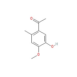 1-(5-Hydroxy-4-methoxy-2-methylphenyl)ethanone chemical structure (CAS 6948-37-4)