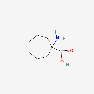 1-Aminocycloheptanecarboxylic acid chemical structure (CAS 6949-77-5)