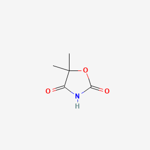5,5-Dimethyloxazolidine-2,4-dione chemical structure (CAS 695-53-4)