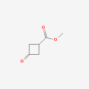Methyl 3-oxocyclobutanecarboxylate chemical structure (CAS 695-95-4)