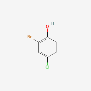 2-Bromo-4-chlorophenol chemical structure (CAS 695-96-5)