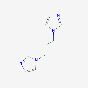 1,3-Di(1H-imidazol-1-yl)propane chemical structure (CAS 69506-85-0)