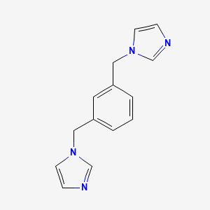 1,3-Bis((1H-imidazol-1-yl)methyl)benzene chemical structure (CAS 69506-92-9)