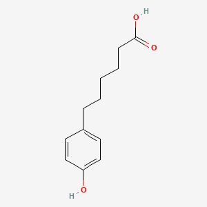 6-(4-Hydroxyphenyl)hexanoic acid chemical structure (CAS 6952-35-8)
