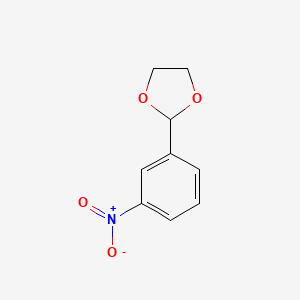 2-(3-Nitrophenyl)-1,3-dioxolane chemical structure (CAS 6952-67-6)