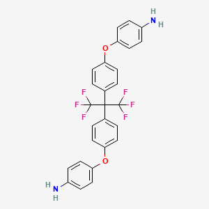 2,2-Bis[4-(4-aminophenoxy)phenyl]hexafluoropropane chemical structure (CAS 69563-88-8)