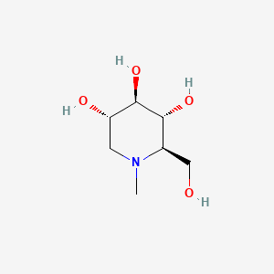 (2R,3R,4R,5S)-2-(Hydroxymethyl)-1-methylpiperidine-3,4,5-triol chemical structure (CAS 69567-10-8)