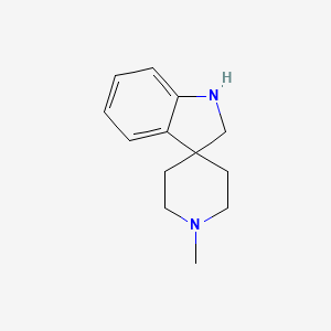 1'-Methylspiro[indoline-3,4'-piperidine] chemical structure (CAS 69584-91-4)