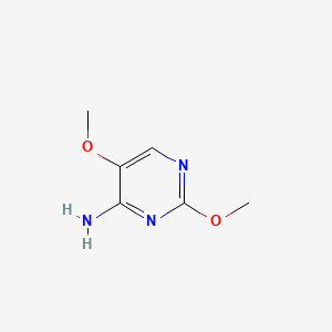 2,5-Dimethoxypyrimidin-4-amine chemical structure (CAS 6960-17-4)