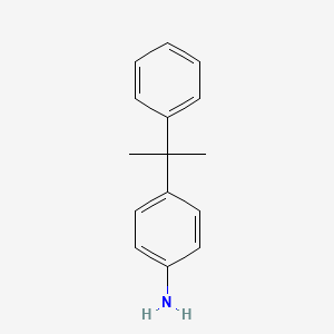 4-(2-Phenylpropan-2-yl)aniline chemical structure (CAS 6962-10-3)