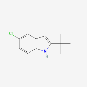 2-(tert-Butyl)-5-chloro-1H-indole chemical structure (CAS 69622-40-8)