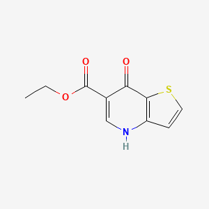 Ethyl 7-oxo-4,7-dihydrothieno[3,2-b]pyridine-6-carboxylate chemical structure (CAS 69626-98-8)