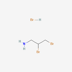2,3-Dibromopropan-1-amine hydrobromide chemical structure (CAS 6963-32-2)