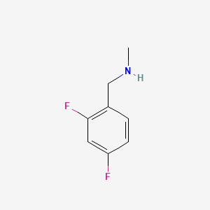 1-(2,4-Difluorophenyl)-N-methylmethanamine chemical structure (CAS 696589-32-9)