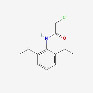 2-Chloro-N-(2,6-diethylphenyl)acetamide chemical structure (CAS 6967-29-9)