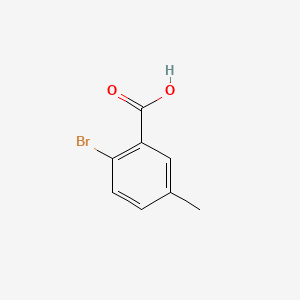 2-Bromo-5-methylbenzoic acid chemical structure (CAS 6967-82-4)