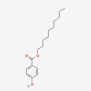 Decyl 4-hydroxybenzoate chemical structure (CAS 69679-30-7)