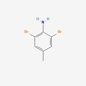 2,6-Dibromo-4-methylaniline chemical structure (CAS 6968-24-7)