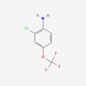 2-Chloro-4-(trifluoromethoxy)aniline chemical structure (CAS 69695-61-0)