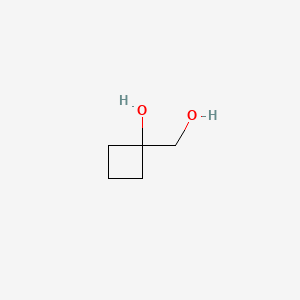 1-(Hydroxymethyl)cyclobutan-1-ol chemical structure (CAS 6970-72-5)