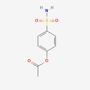 4-sulfamoylphenyl acetate chemical structure (CAS 69728-92-3)