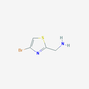 (4-Bromothiazol-2-yl)methanamine chemical structure (CAS 697299-86-8)