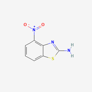 4-Nitrobenzo[d]thiazol-2-amine chemical structure (CAS 6973-51-9)