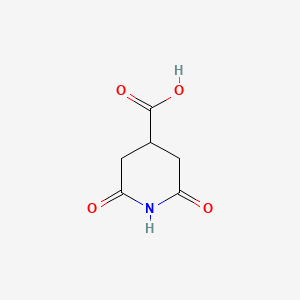 2,6-Dioxopiperidine-4-carboxylic acid chemical structure (CAS 6973-55-3)