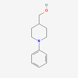 (1-Phenylpiperidin-4-yl)methanol chemical structure (CAS 697306-45-9)