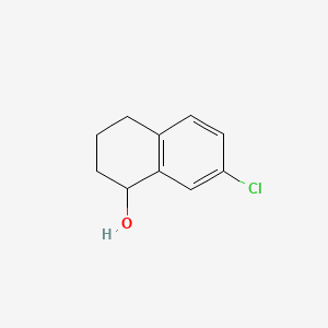 7-Chloro-1,2,3,4-tetrahydronaphthalen-1-ol chemical structure (CAS 69739-61-3)