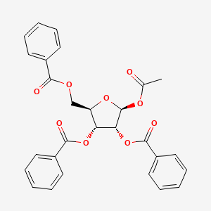 (2S,3R,4R,5R)-2-Acetoxy-5-((benzoyloxy)methyl)tetrahydrofuran-3,4-diyl dibenzoate chemical structure (CAS 6974-32-9)