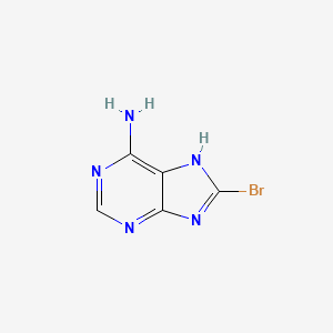 8-Bromo-7H-purin-6-amine chemical structure (CAS 6974-78-3)