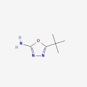 5-(tert-Butyl)-1,3,4-oxadiazol-2-amine chemical structure (CAS 69741-92-0)