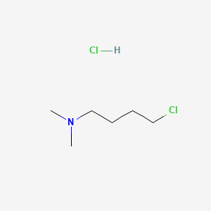 4-Chloro-N,N-dimethylbutan-1-amine hydrochloride chemical structure (CAS 69749-71-9)
