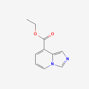 Ethyl imidazo[1,5-a]pyridine-8-carboxylate chemical structure (CAS 697739-12-1)
