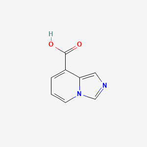 Imidazo[1,5-a]pyridine-8-carboxylic acid chemical structure (CAS 697739-13-2)