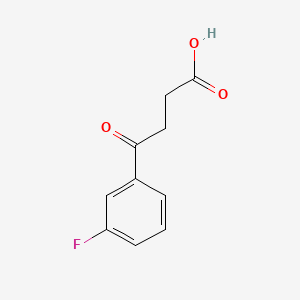 4-(3-Fluorophenyl)-4-oxobutyric acid chemical structure (CAS 69797-46-2)