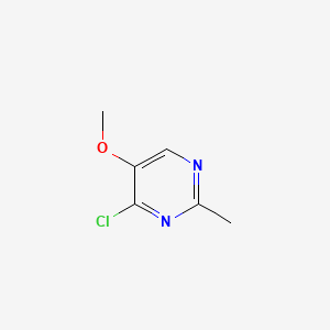 4-Chloro-5-methoxy-2-methylpyrimidine chemical structure (CAS 698-33-9)