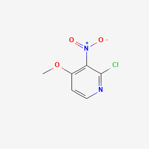 2-Chloro-4-methoxy-3-nitropyridine chemical structure (CAS 6980-09-2)