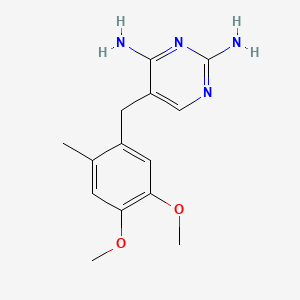 5-(4,5-Dimethoxy-2-methylbenzyl)pyrimidine-2,4-diamine chemical structure (CAS 6981-18-6)