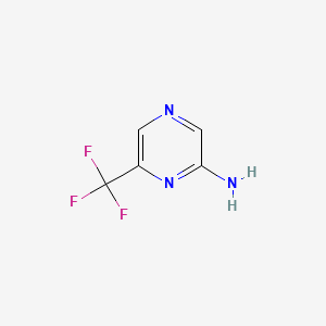 6-(Trifluoromethyl)pyrazin-2-amine chemical structure (CAS 69816-35-9)